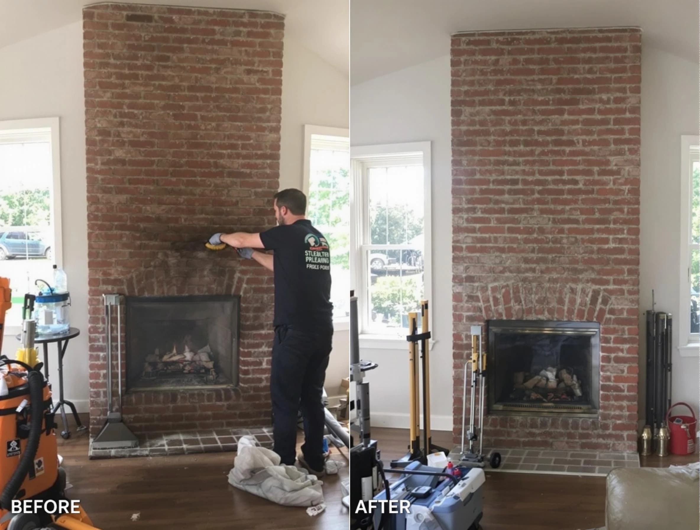 Finished chimney sweeping service by Cottonwood Heights Chimney Sweep in Cottonwood Heights, UT