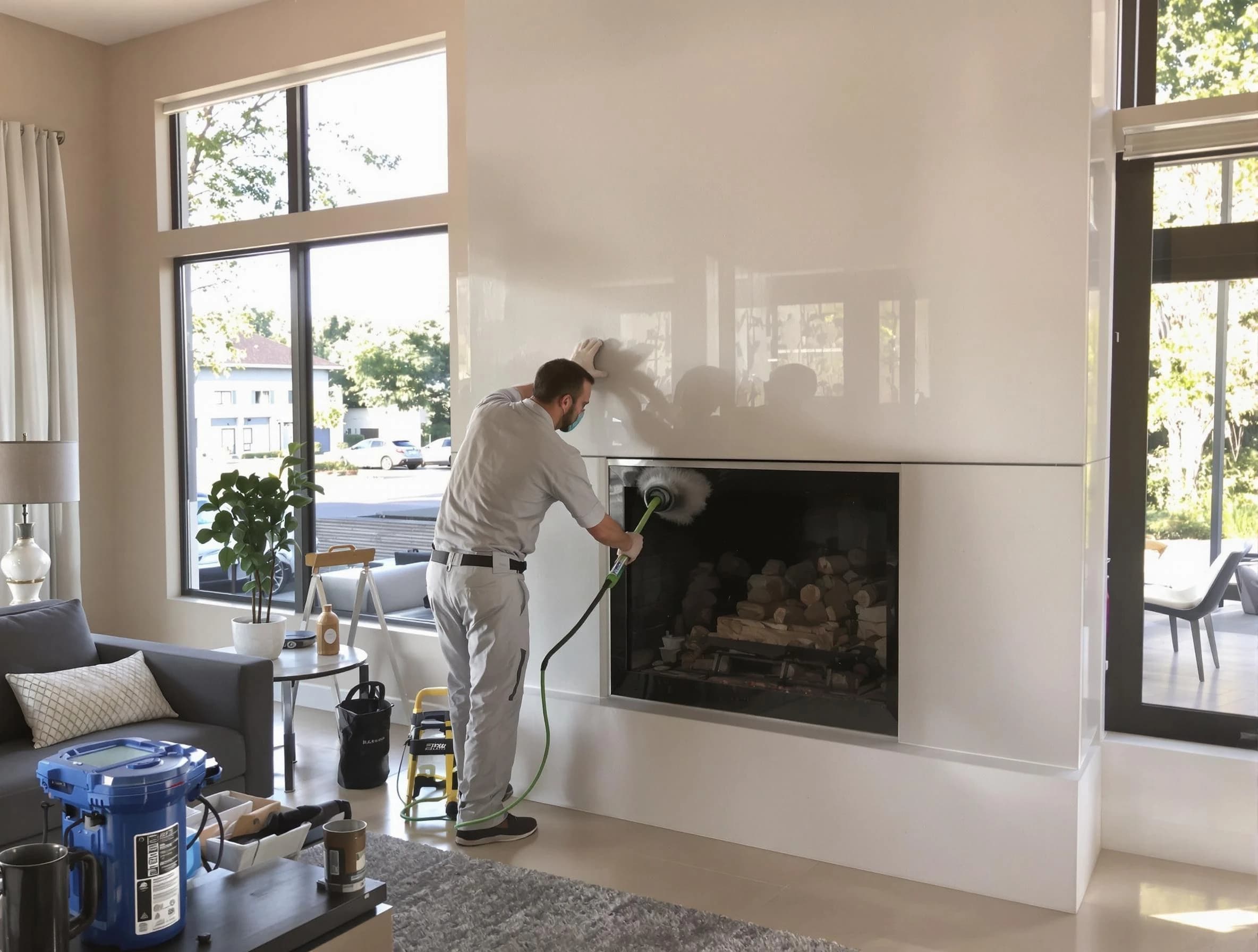 Cottonwood Heights Chimney Sweep performing thorough soot removal in Cottonwood Heights, UT