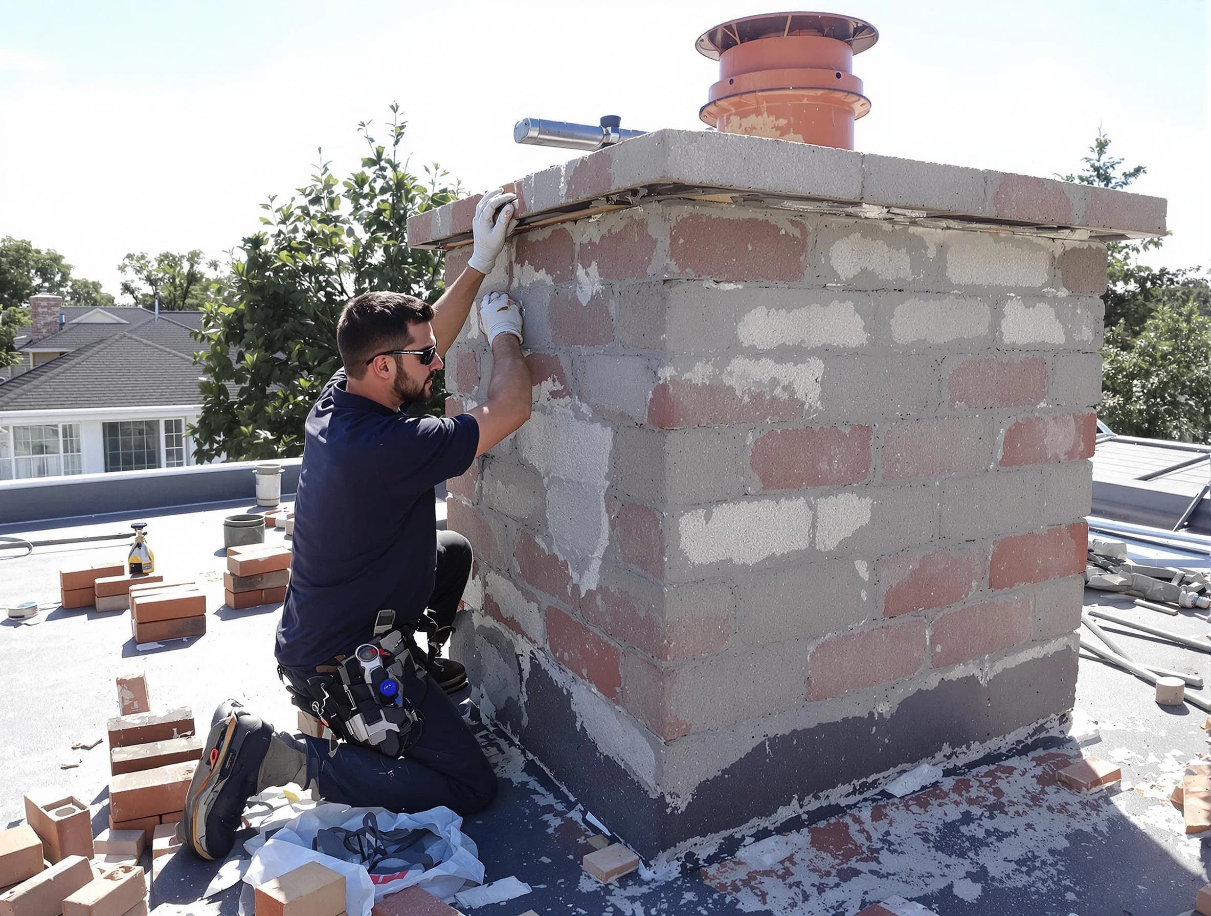 Advanced chimney repair process by Cottonwood Heights Chimney Sweep in Cottonwood Heights, UT