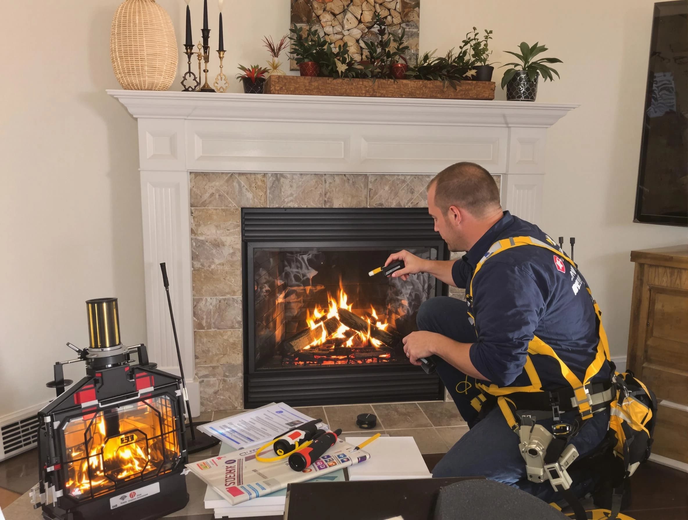 Safety-focused fireplace inspection by Cottonwood Heights Chimney Sweep in Cottonwood Heights, UT