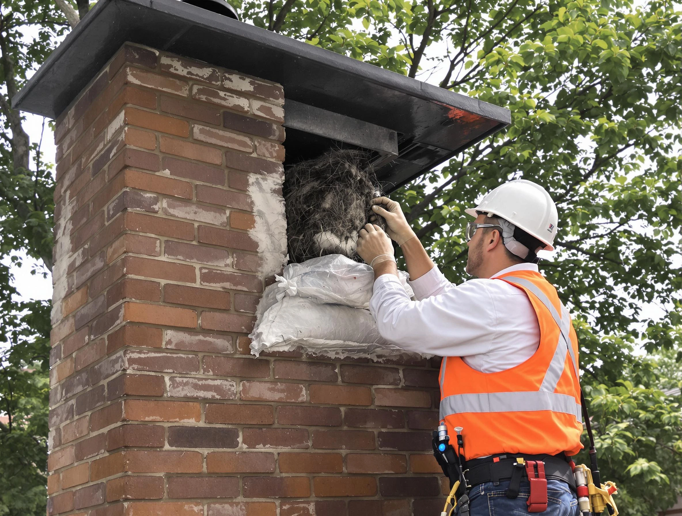 Humane removal of debris and animals by Cottonwood Heights Chimney Sweep in Cottonwood Heights, UT