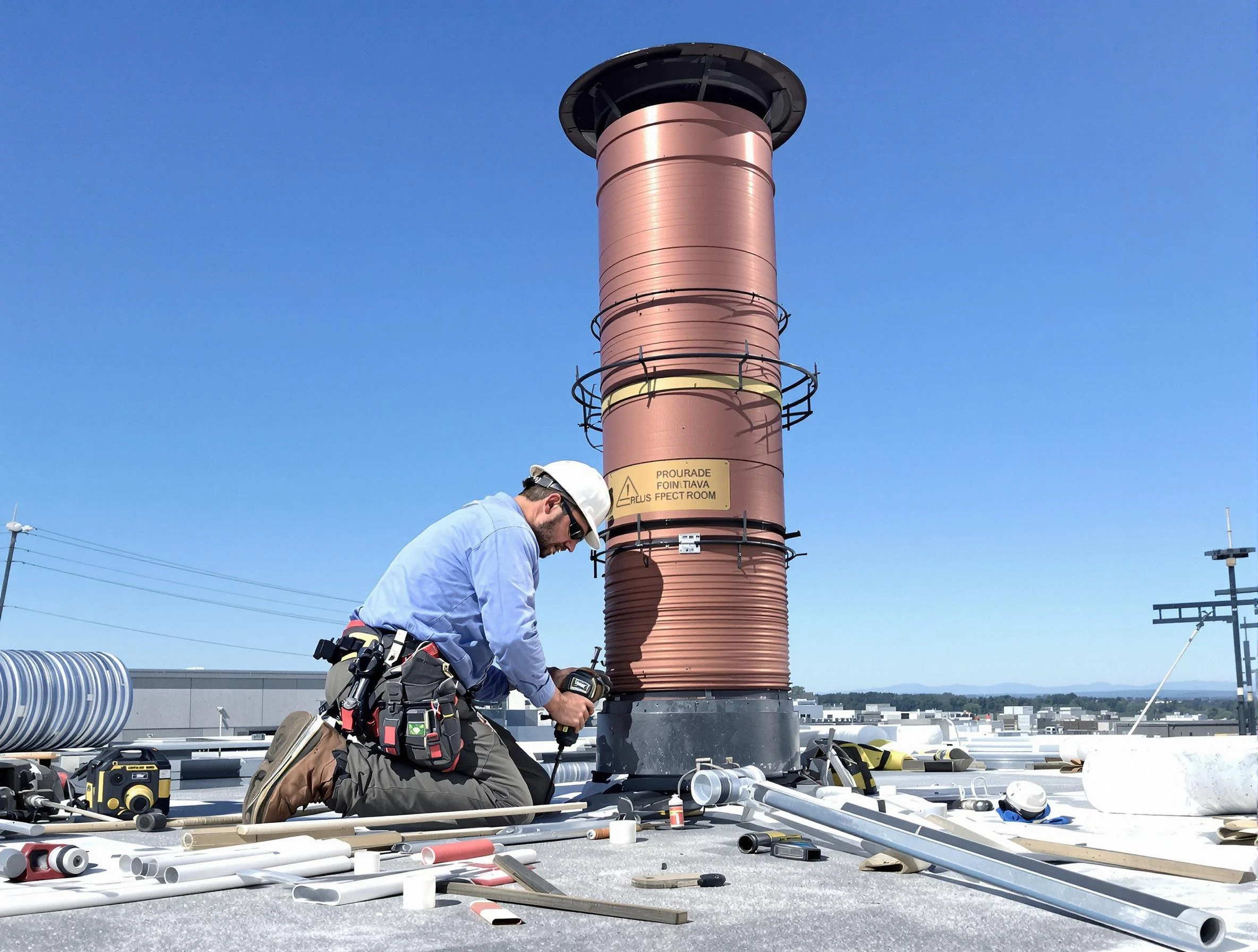 Installed chimney liner by Cottonwood Heights Chimney Sweep in Cottonwood Heights, UT